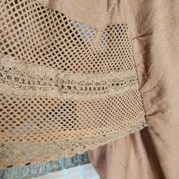 Old Navy Women's Flutter Sleeve Tie Back Mini Swing Dress Size L - Picture 4 of 6